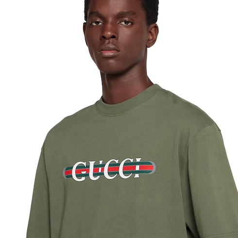Heavy cotton jersey T-shirt with print