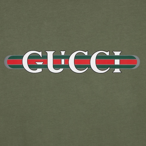 T-shirt in jersey di cotone pesante con stampa
