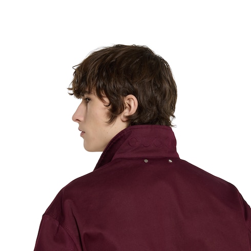 Cotton gabardine jacket with logo  Detail 5
