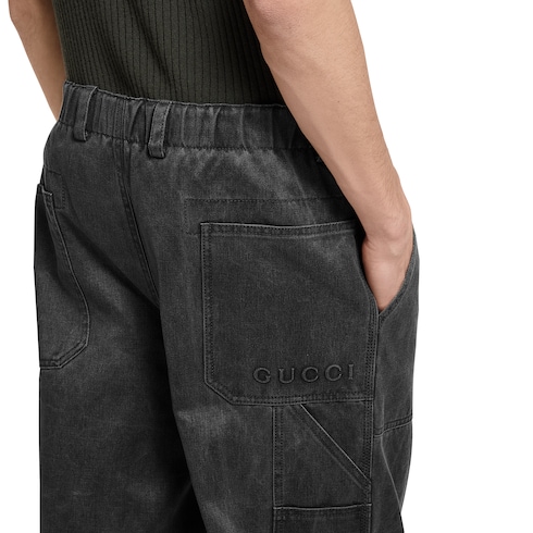 Delavé cotton canvas pant with logo 