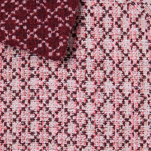 Diamond cotton bouclé zip jacket