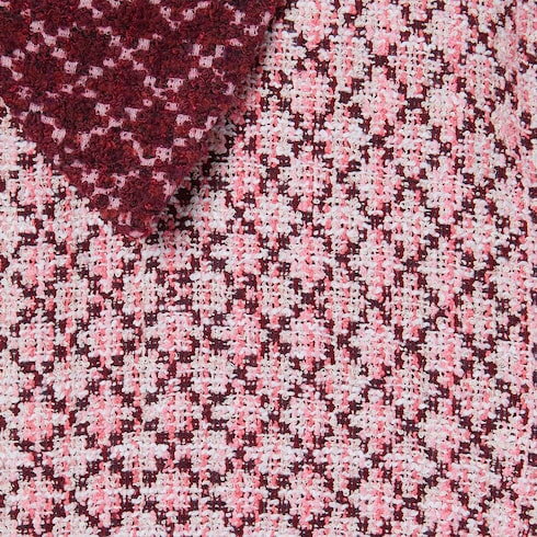 Vestido de rizo de algodón con rombos
