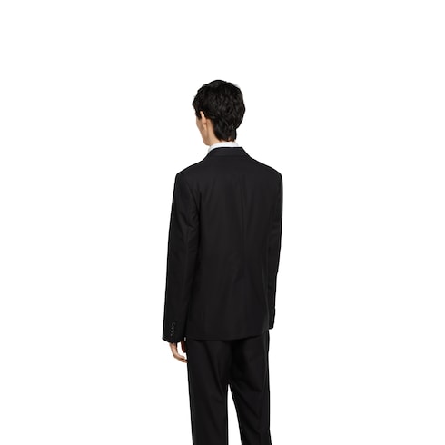 Single breasted cotton canvas jacket