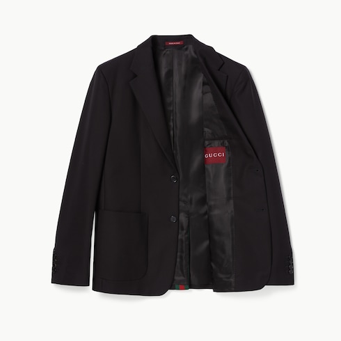 Single breasted cotton canvas jacket