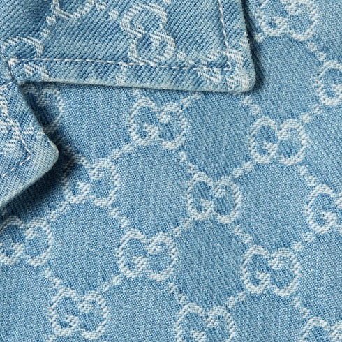 Combinaison en denim jacquard GG