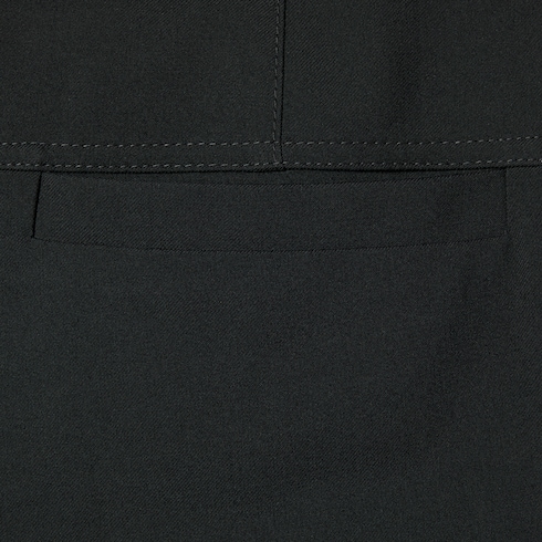 Wool gabardine pant with embroidery