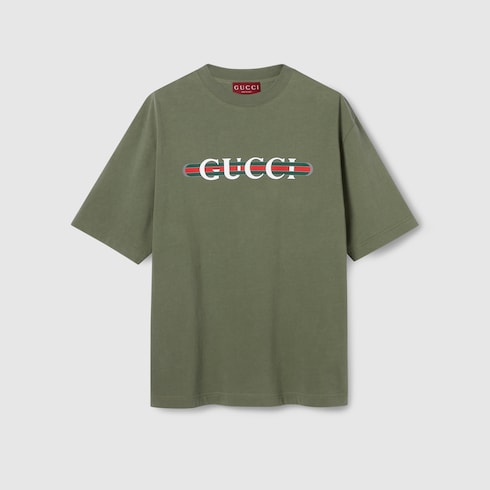 Heavy cotton jersey T-shirt with print