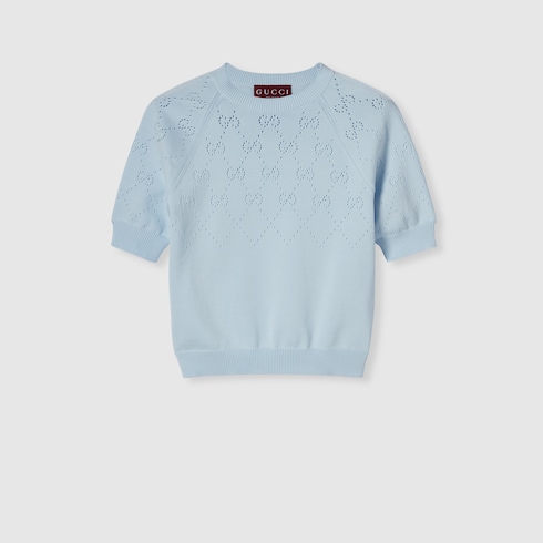 GG cotton crewneck top