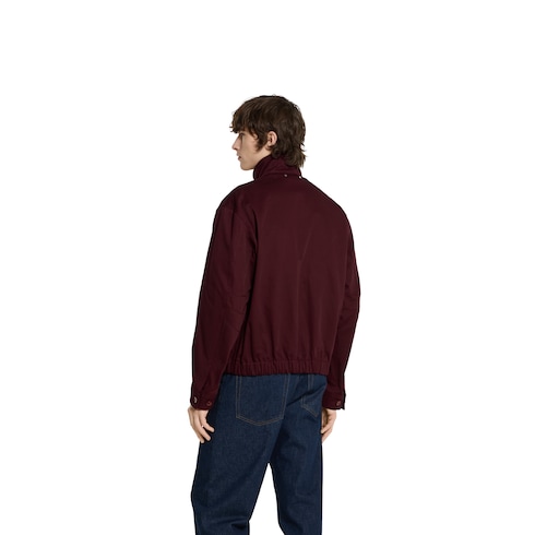 Cotton gabardine jacket with logo  Detail 4