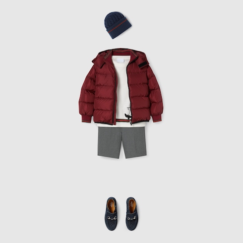 Children's padded nylon jacket