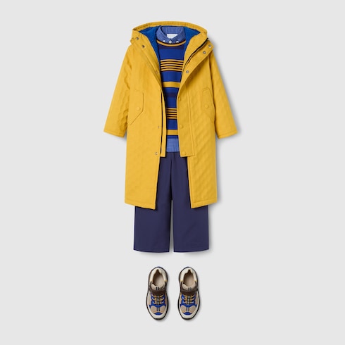 Giacca bambino con cappuccio in cotone GG