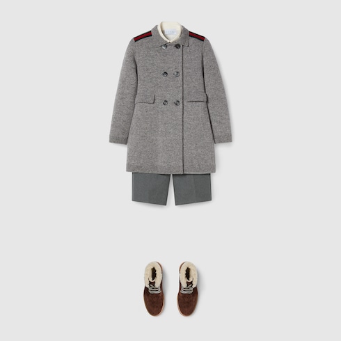 Children's wool coat with Web