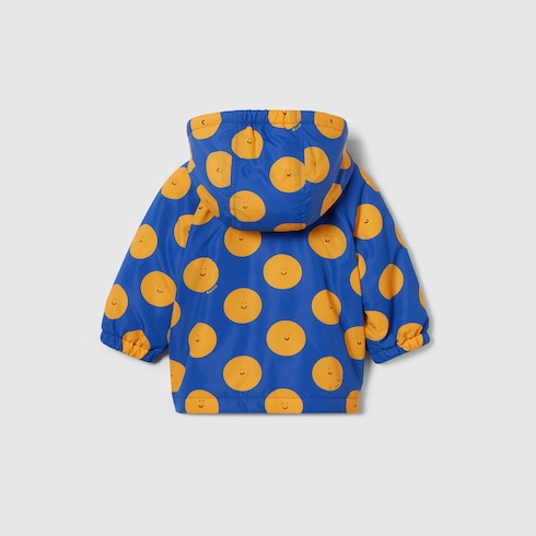 Giacca neonato con cappuccio stampata