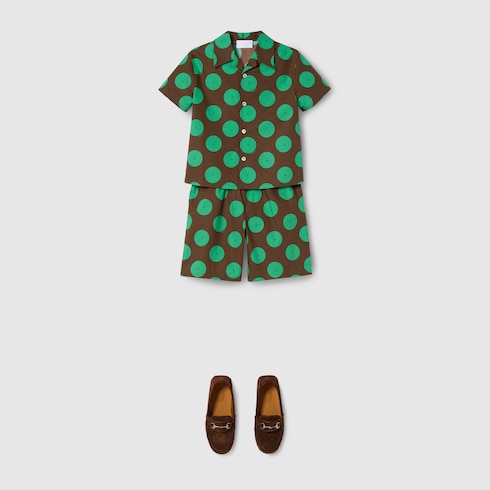 Shorts bambino in cotone stampato