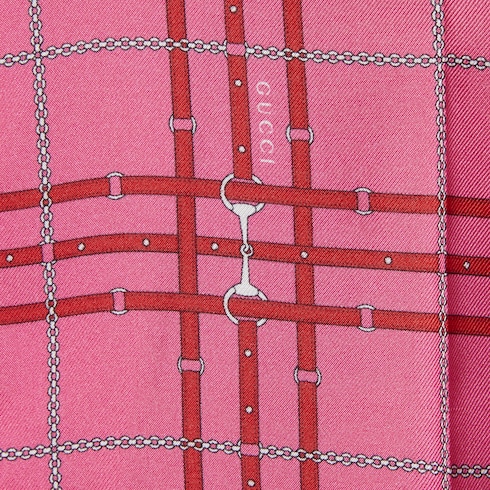 Printed silk twill dress