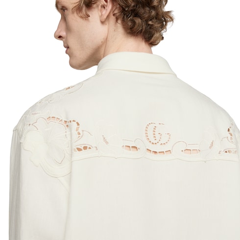 Linen shirt with embroidery