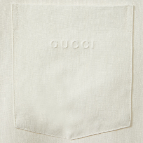 Linen shirt with embroidery
