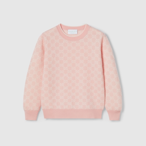 Children's GG wool jacquard sweater