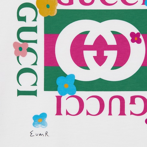 Kinder-T-Shirt aus Baumwolle mit Print