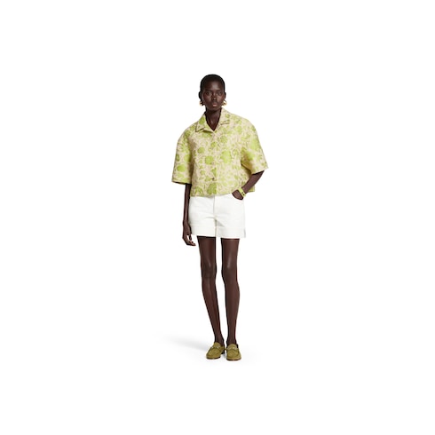 Veste en jacquard de coton bouclé Flora