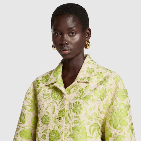 Giacca in cotone jacquard bouclé Flora