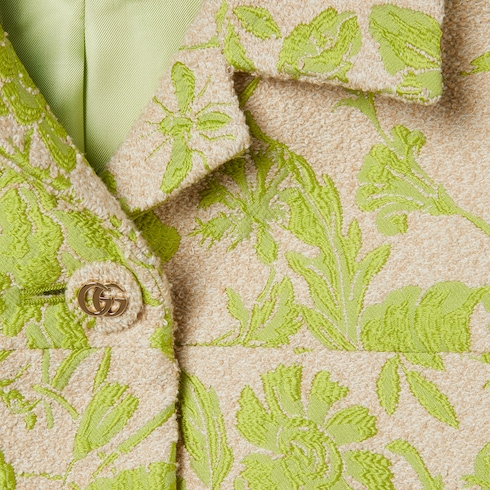 Giacca in cotone jacquard bouclé Flora