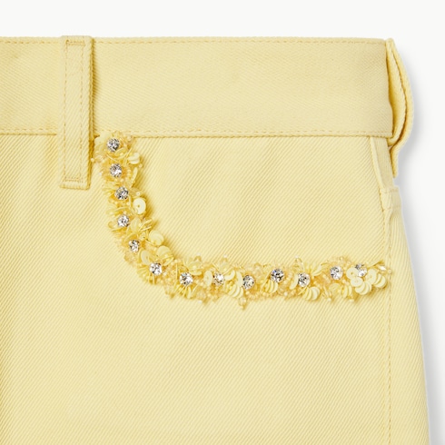 Denim skirt with embroidery Detail 6