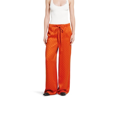 Pantalone in raso GG