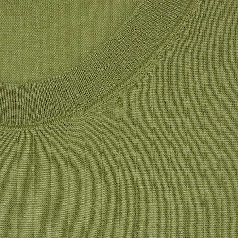 Top in cashmere e seta con intarsio