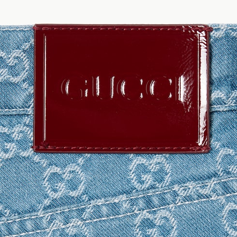 Hose aus GG Denim-Jacquard