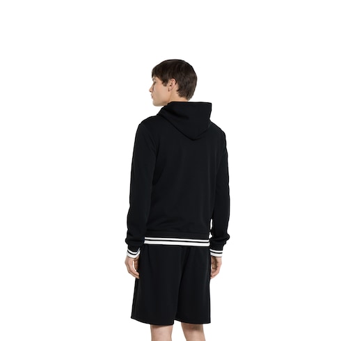 Technical jersey hooded zip jacket