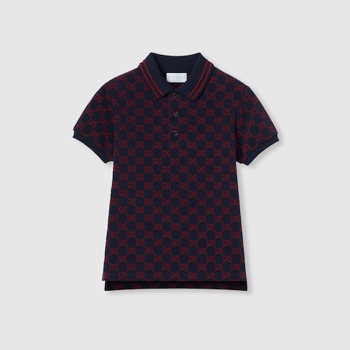 Children's GG cotton polo shirt