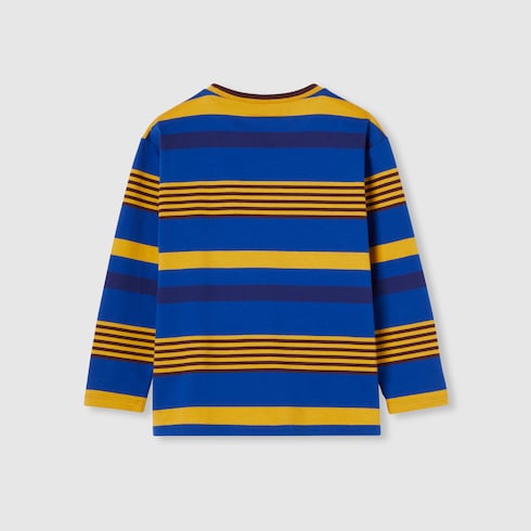Camiseta infantil de algodón a rayas