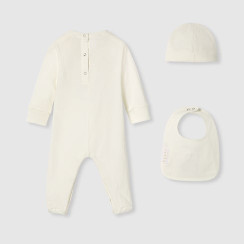 Set regalo neonato da tre pezzi in cotone