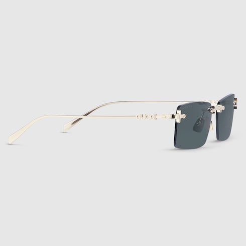 Rectangular frame sunglasses