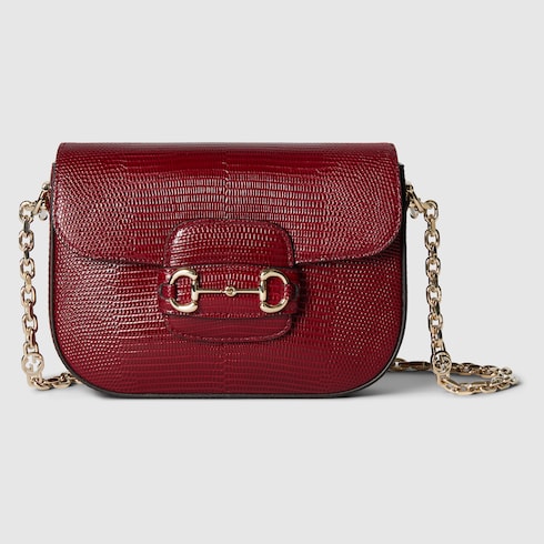 Gucci Horsebit 1955 lizard mini bag