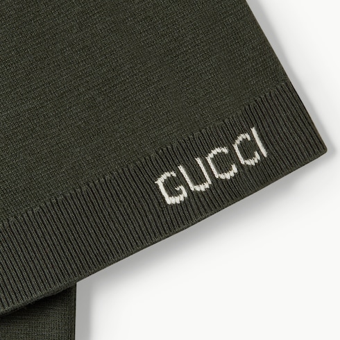 Silk cotton knit polo shirt