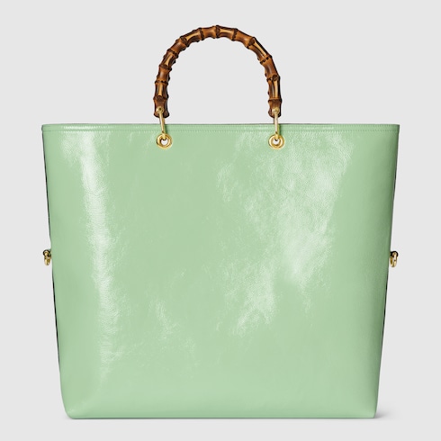 Bamboo large reversible tote bag Detail 9