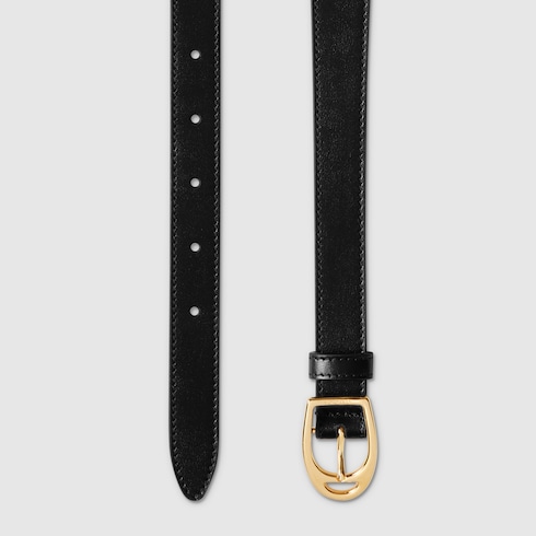 Belt with oversized Horsebit