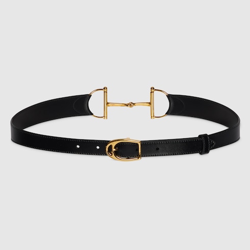 Belt with oversized Horsebit
