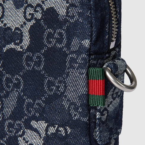 Kleine Umhängetasche aus GG Denim
