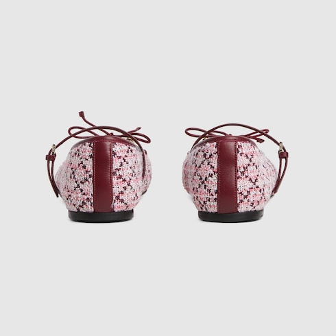 Gucci Horsebit系列女士芭蕾平底鞋
