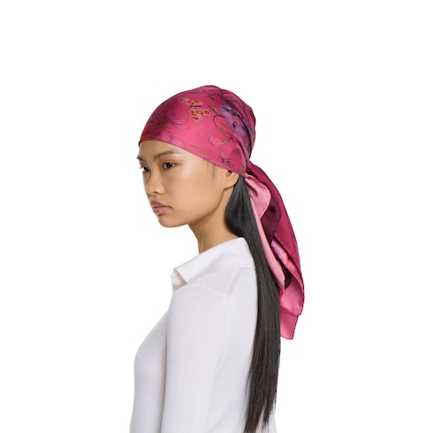 Printed silk carré