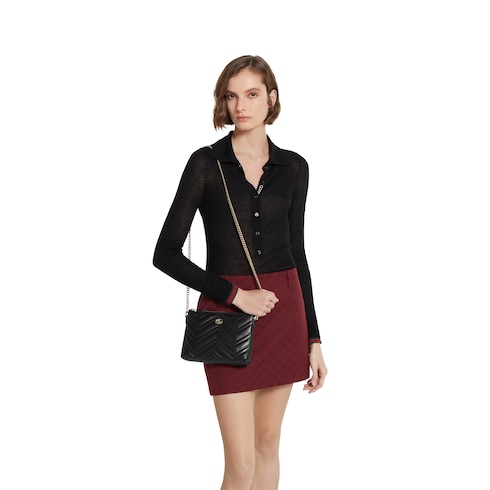 Pochette GG Marmont con catena
