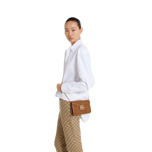GG Marmont wallet on chain