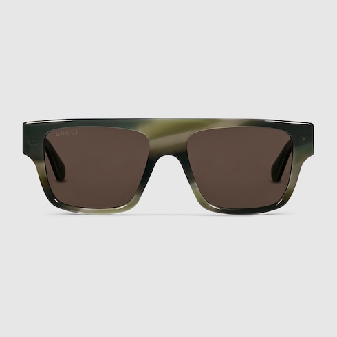 Rectangular frame sunglasses
