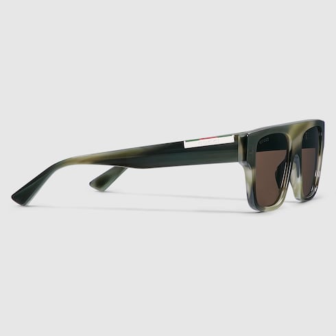Rectangular frame sunglasses