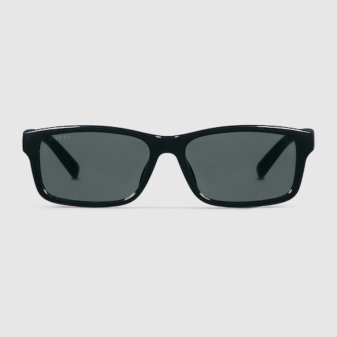 GUCCI サングラス スクエア型 黒 スクエアフレーム サングラスブラック | GUCCI公式