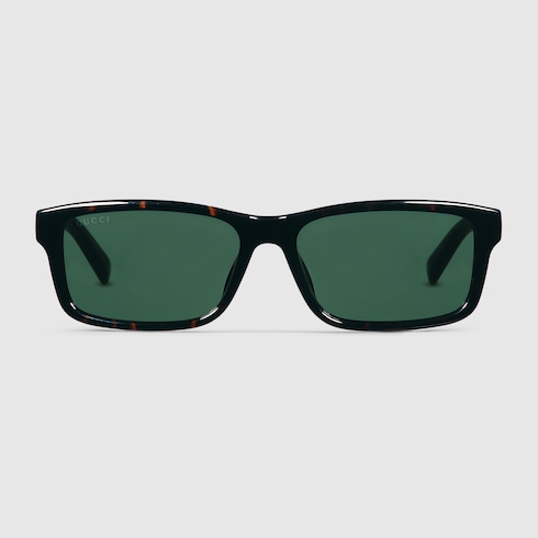 Rectangular frame sunglasses