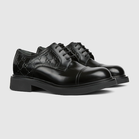 Men's lace-up shoe with GG detail
